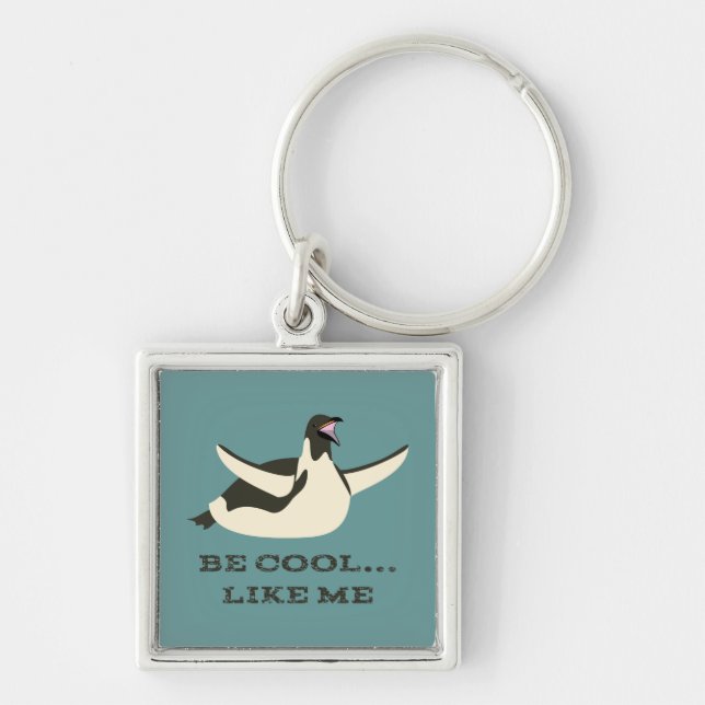 Sliding Penguin Keychain (Front)