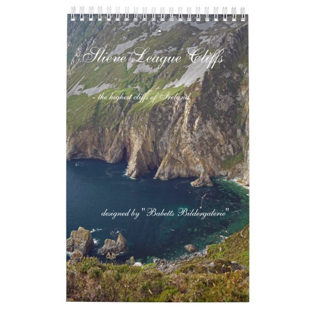 Slieve League Cliffs Ireland Kalender Calendar (Back)