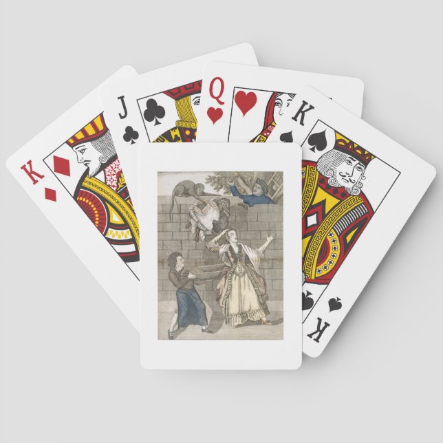 Slight of Hand by a Monkey or the Lady's Head Unlo Poker Cards (Back)
