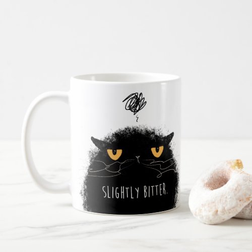 Slightly bitter coffee mug