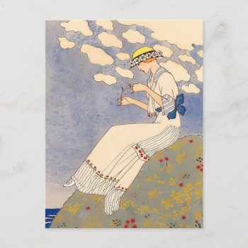 Slightly By George Barbier Postcard by FalconsEye at Zazzle
