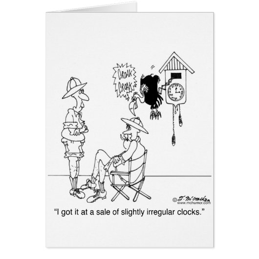 Slightly Irregular Cuckoo Clock Cards (Front)