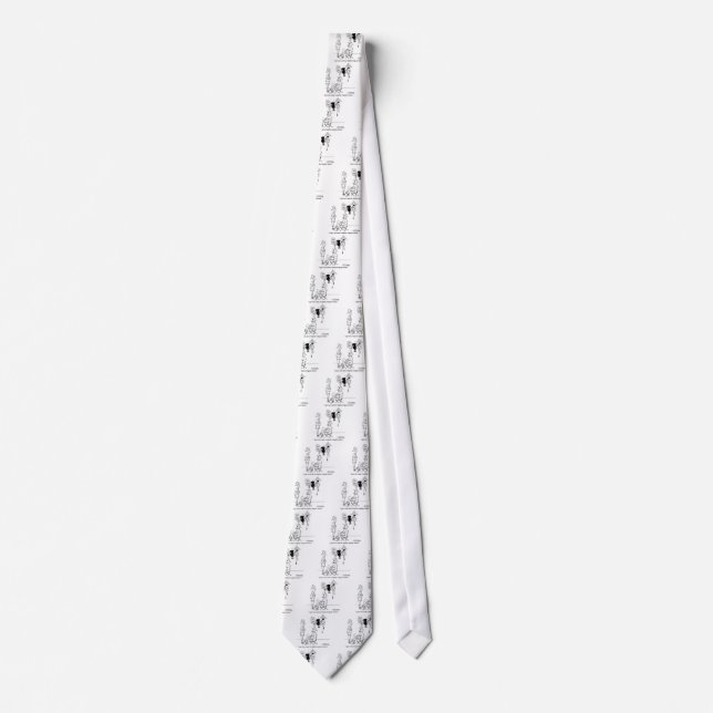 Slightly Irregular Cuckoo Clock Neck Tie (Front)