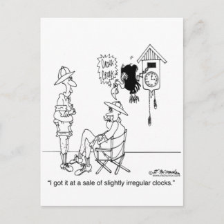 Slightly Irregular Cuckoo Clock Postcard