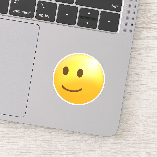 Slightly Smiling Face Emoji Sticker (Detail)