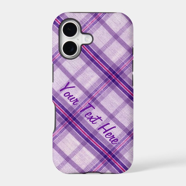 Slightly Wrinkled Flannel Case-Mate iPhone Case (Back)