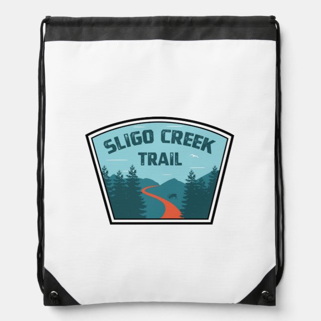 Sligo Creek Trail Drawstring Bag (Front)