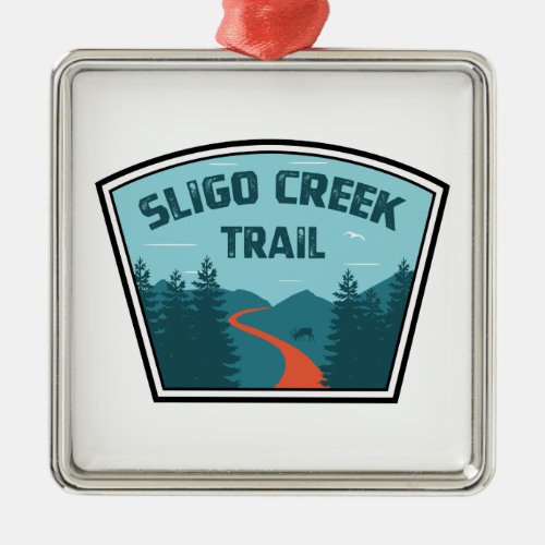 Sligo Creek Trail Metal Ornament