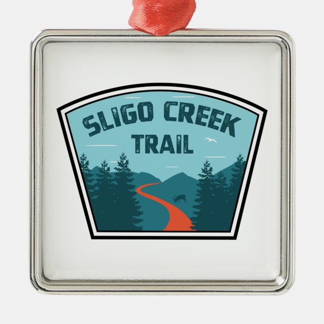 Sligo Creek Trail Metal Ornament (Front)