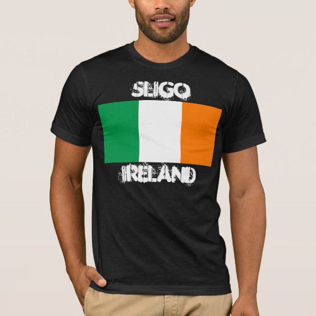Sligo, Ireland with Irish flag T-Shirt (Front)