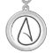 Slim Atheist Symbol Necklace