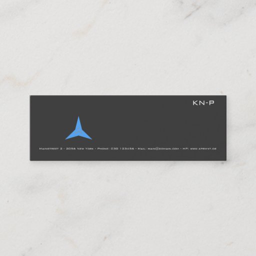 Customizable Slim BC Business Card Template