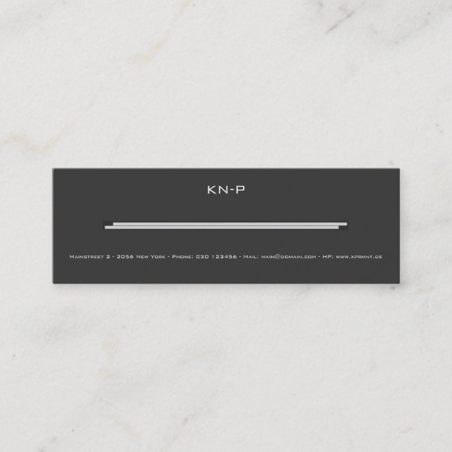 Slim BC Mini Business Card (Front)