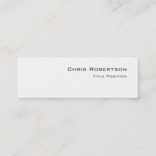 Slim Black White Charming Business Card