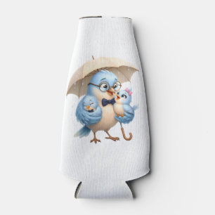 Slim Can Cooler Father Bird Family