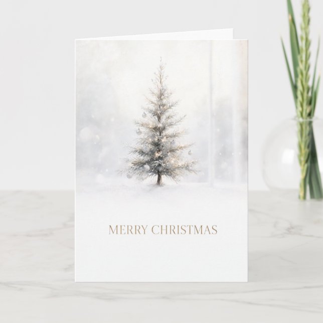 Slim Christmas Tree Card (Front)