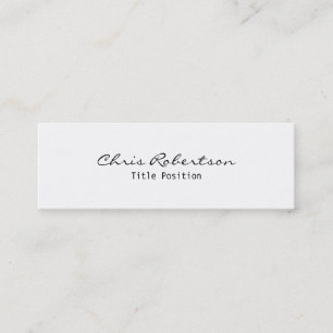 Slim Modern Trendy Stylish Business Card