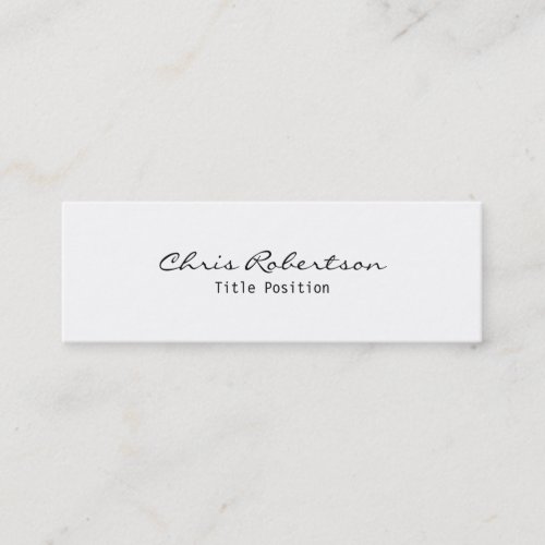 Slim Modern Trendy Stylish Business Card