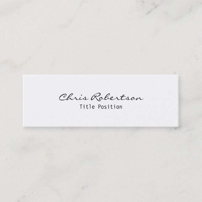 Slim Modern Trendy Stylish Business Card (Front)