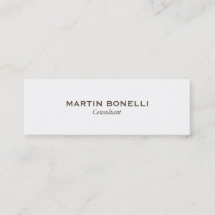 Slim Professional Trendy Modern Business Card