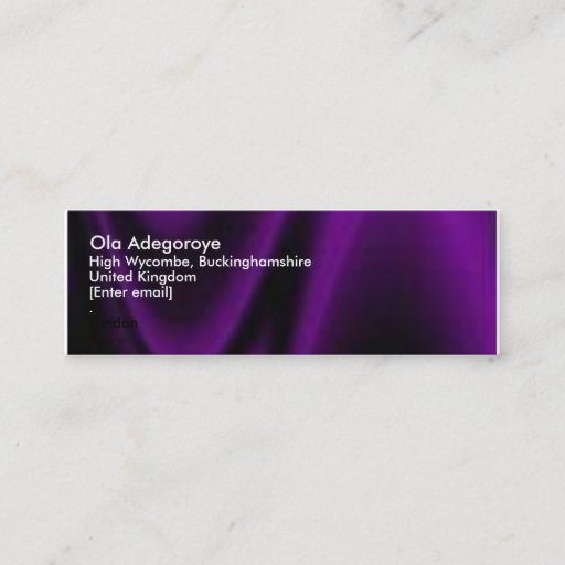 Customizable Slim small calling card business card templates
