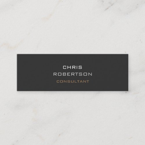 Slim Trendy Grey Attractive Business Card