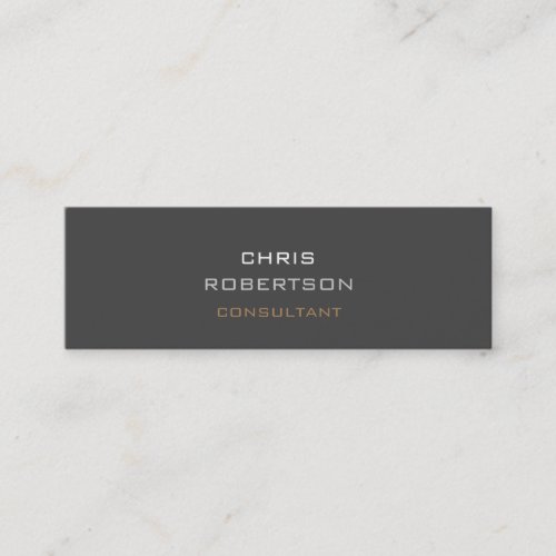 Slim Trendy Grey Attractive Business Card