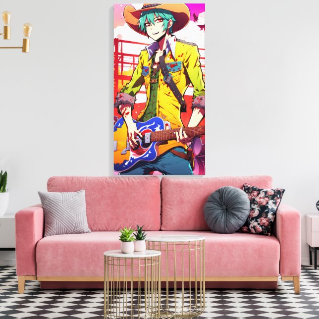 Slim Walker Canvas Print (Insitu(LivingRoom))