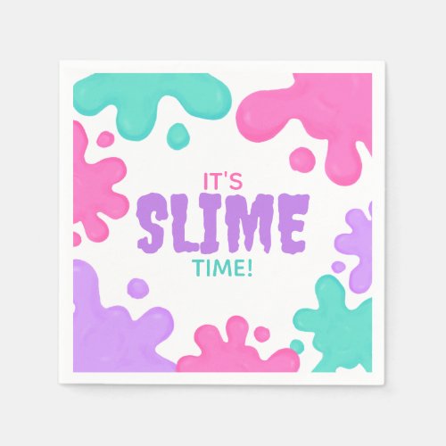 Slime Birthday Napkins