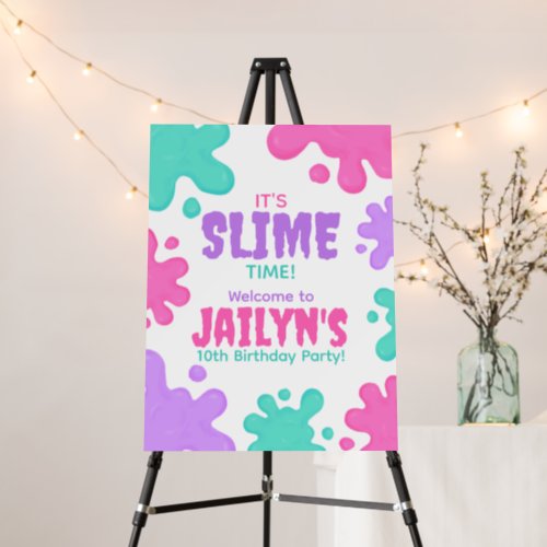 Slime Birthday Party Foam Board