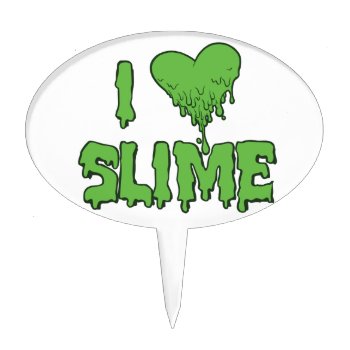 Slime Cake Topper by OblivionHead at Zazzle