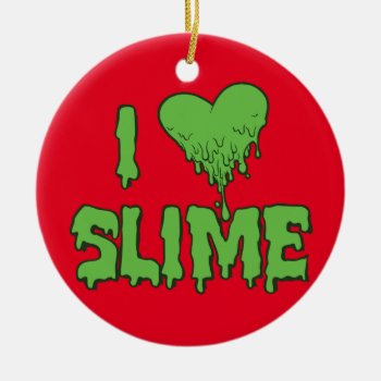 Slime Ceramic Ornament by OblivionHead at Zazzle