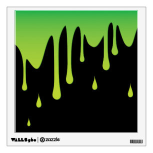 Slime dripping wall sticker