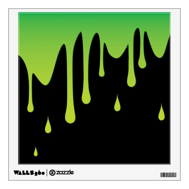 Slime dripping wall sticker (Front)