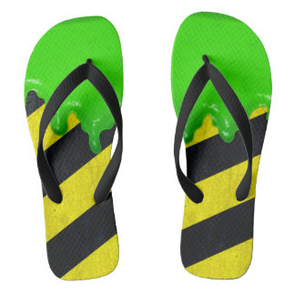 Slime Hazard Flip Flops