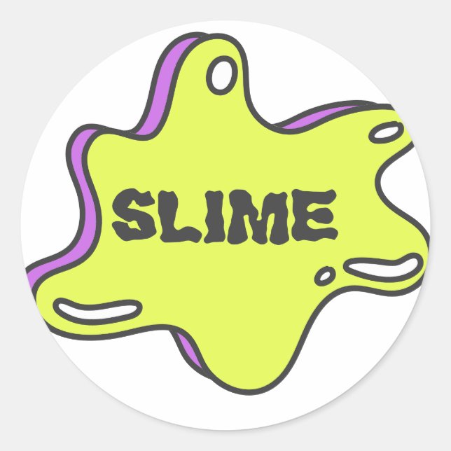 Slime Party decorative Sticker (Front)