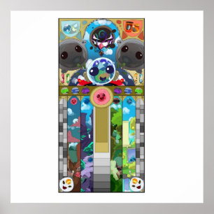 Slime Rancher Stained Glass Poster