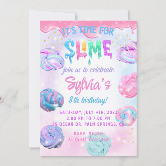 Slime Real Invitation (Front)