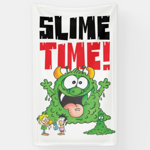 slime time white banner