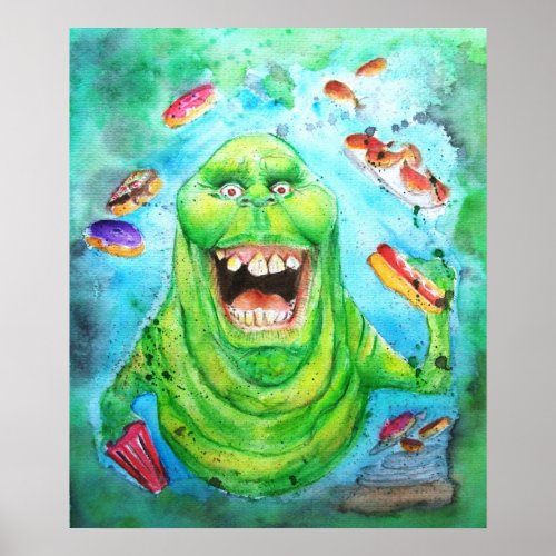 Slimer Ghostbusters Poster