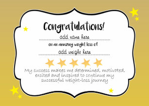 Inspirational Weight Loss Cards Zazzle