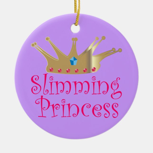 Slimming Princess Ceramic Ornament (Front)