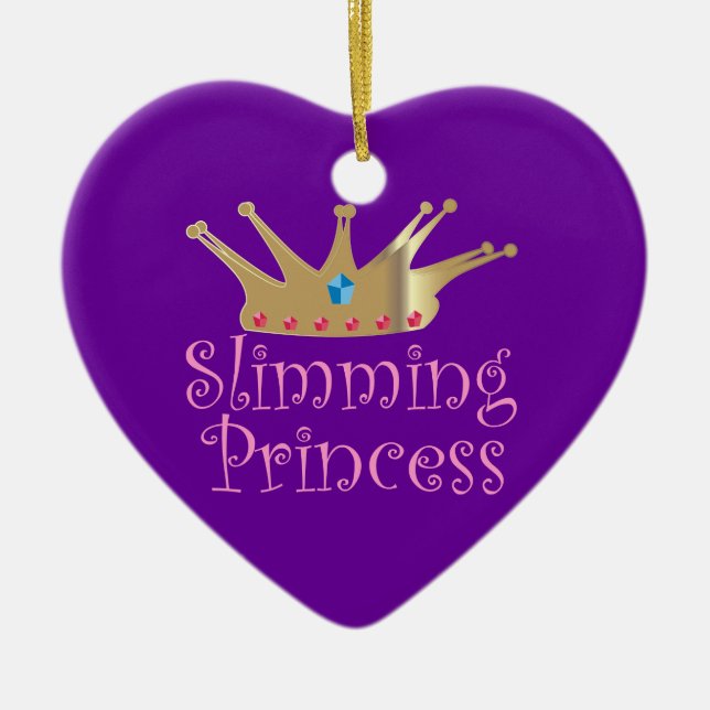Slimming Princess Ceramic Ornament (Front)