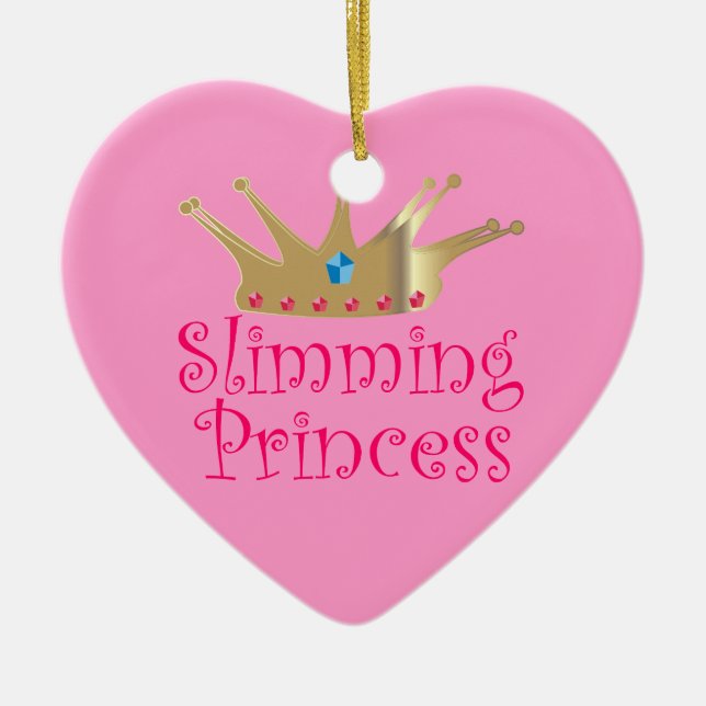 Slimming Princess Ceramic Ornament (Front)