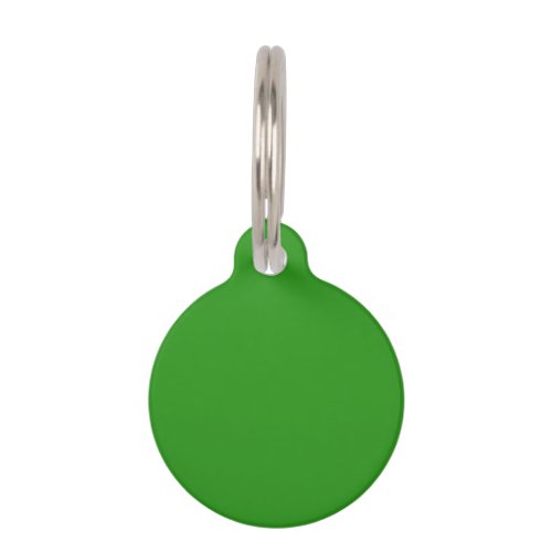Slimy Green Solid Color Pet ID Tag