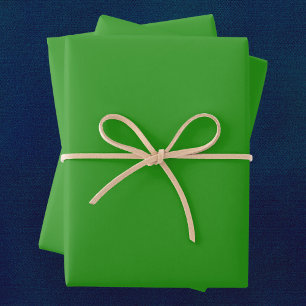 Slimy Green Solid Color Wrapping Paper Sheets