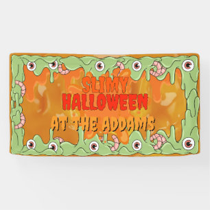 Slimy Halloween Banner