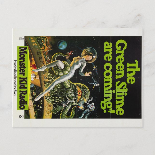 Slimy Monsters from Monster Kid Radio Postcard (Front)