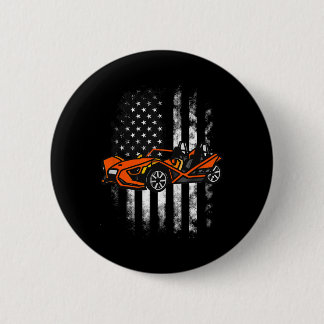 Slingshot Car American Usa Flag 4th Of July Button