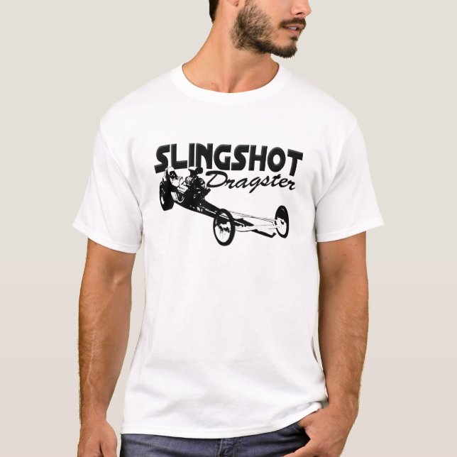 slingshot dragster vintage drag racing T-Shirt (Front)